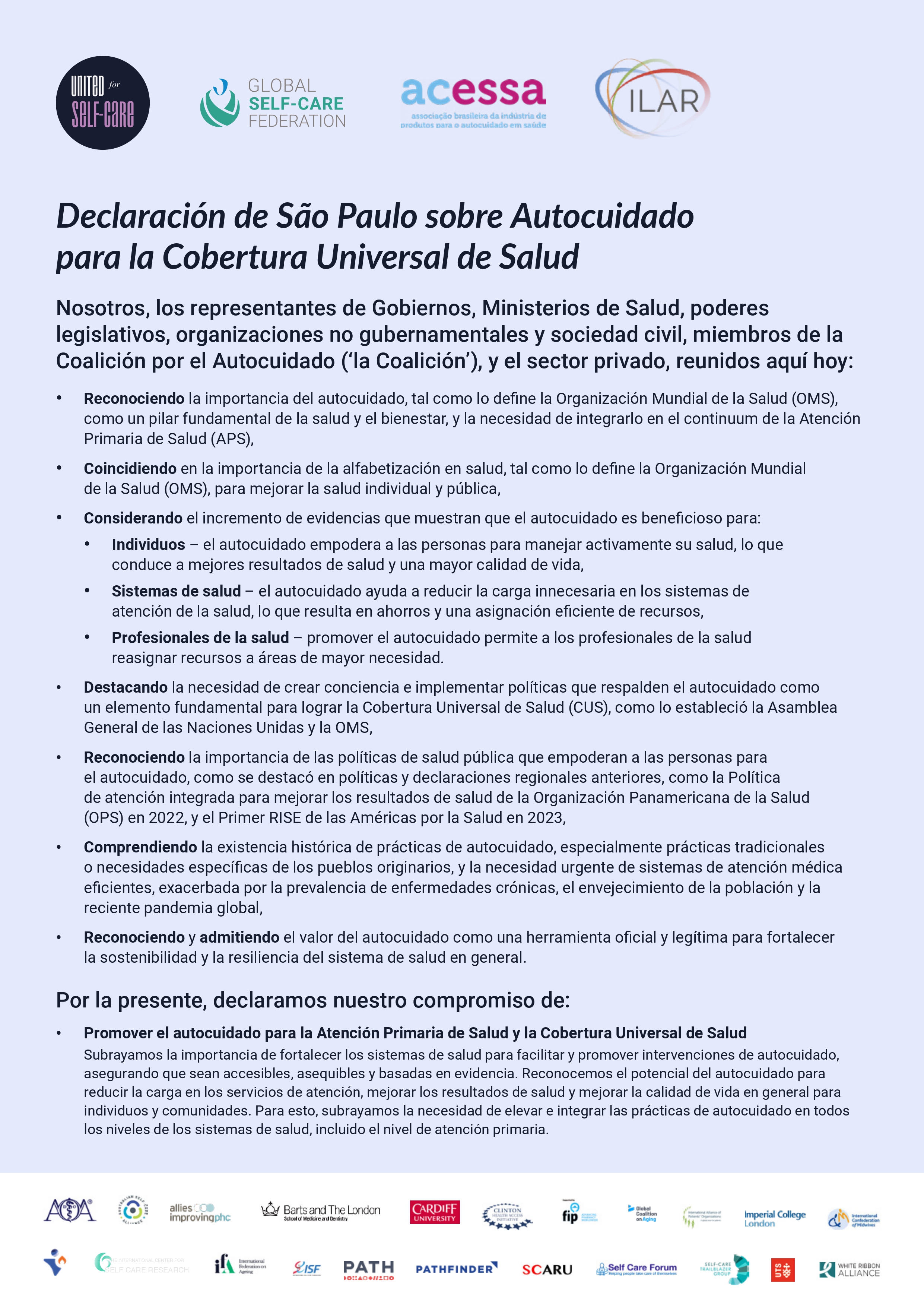 Declaration Spanish